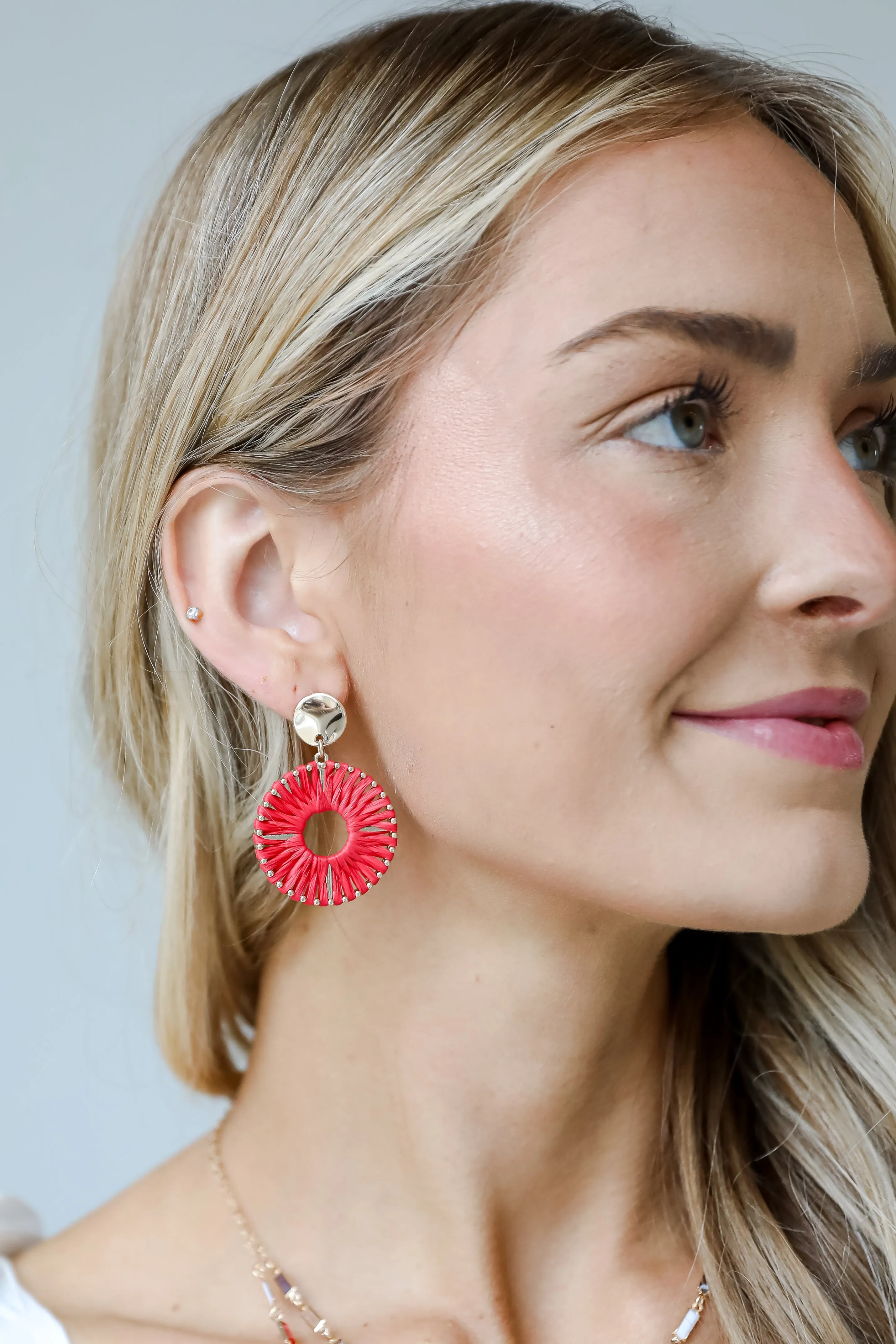 FINAL SALE - Reagan Straw Statement Earrings