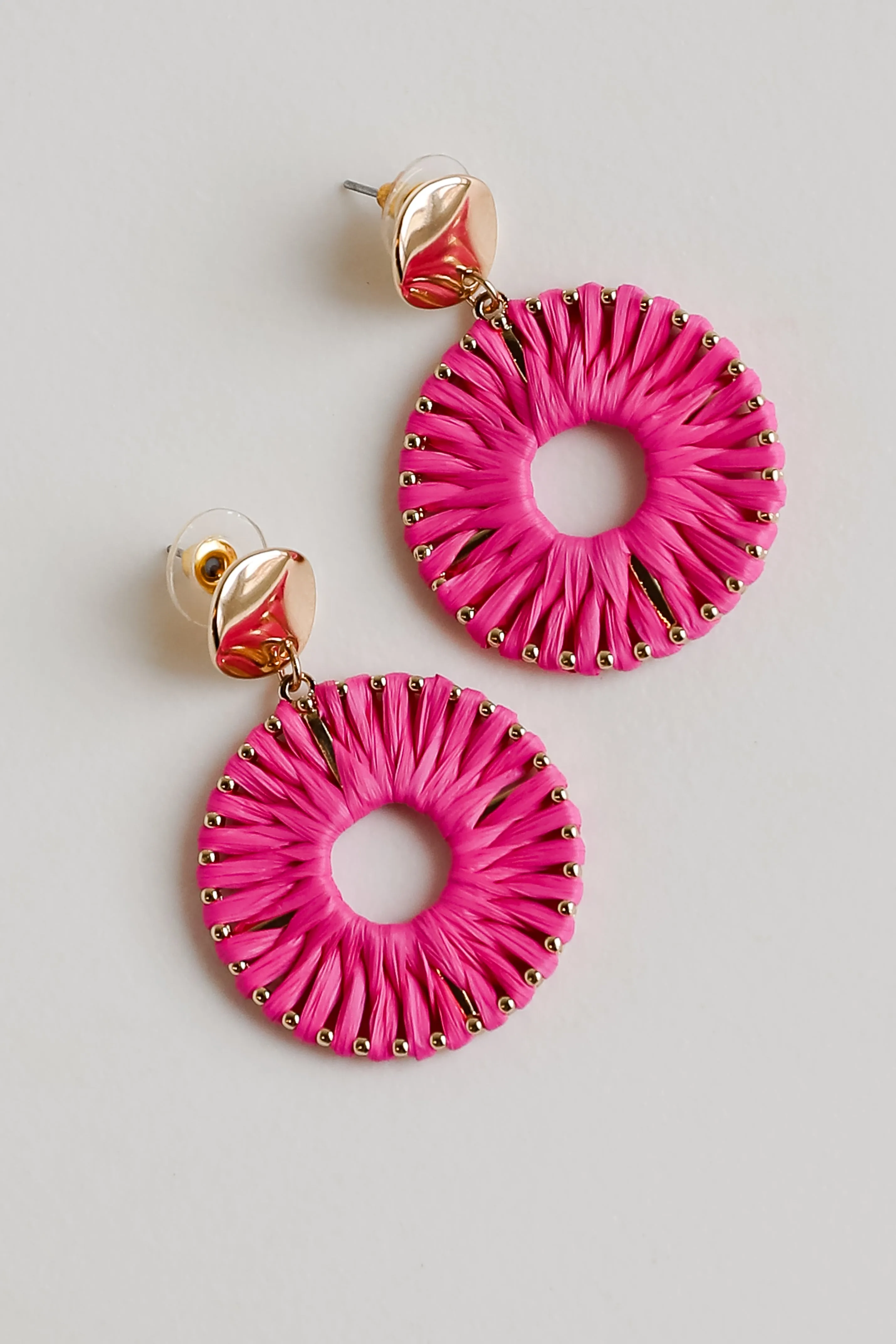 FINAL SALE - Reagan Straw Statement Earrings