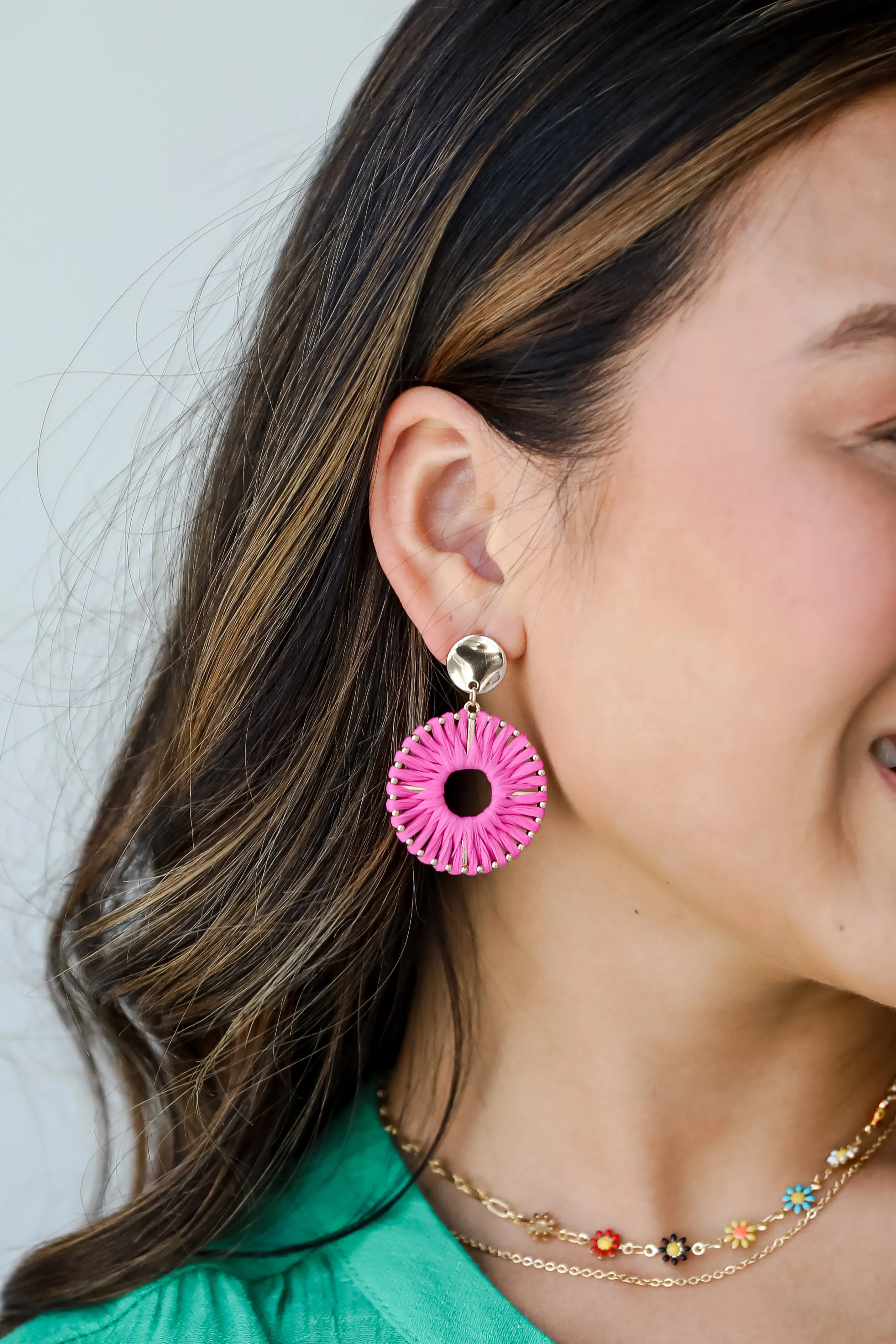 FINAL SALE - Reagan Straw Statement Earrings