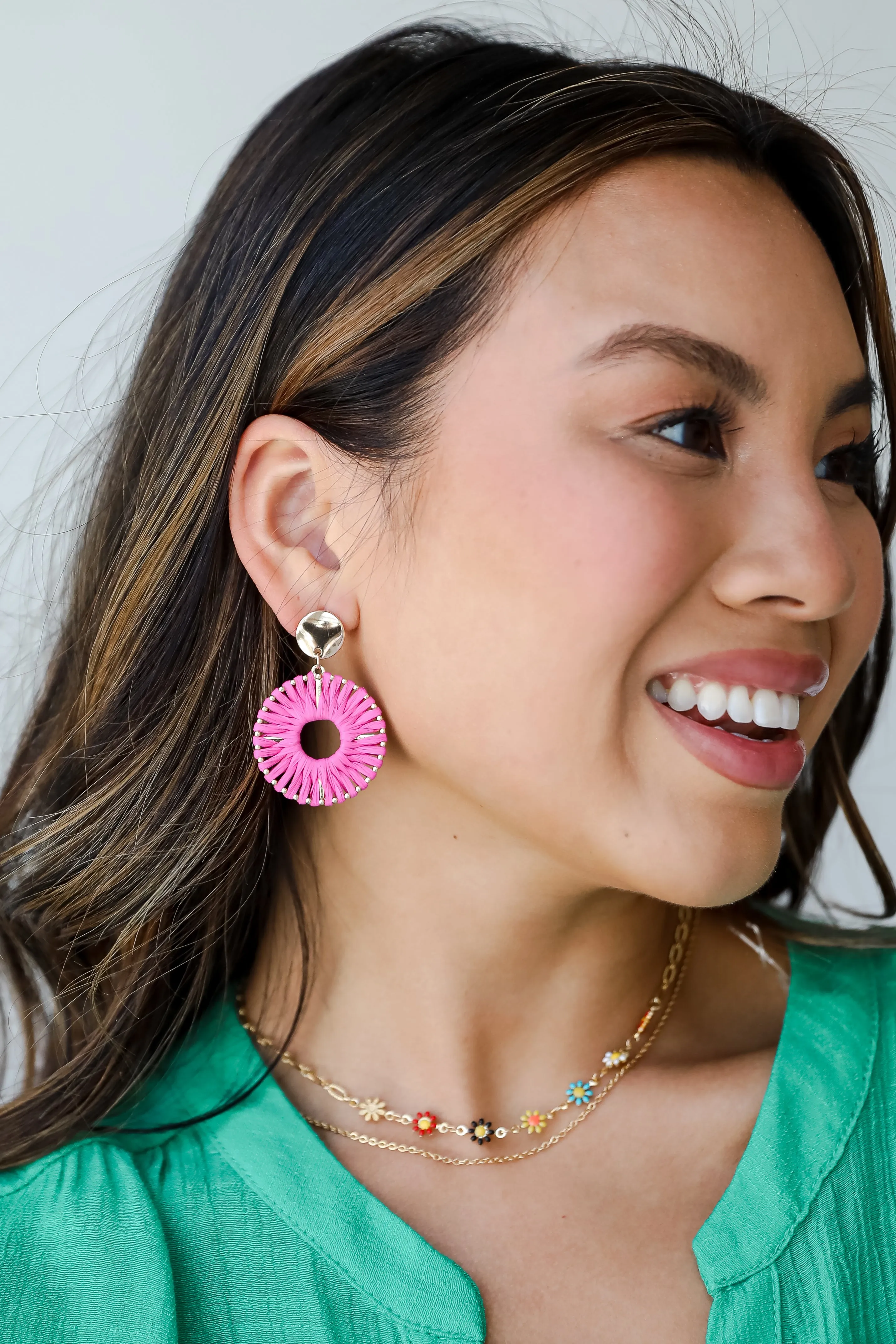 FINAL SALE - Reagan Straw Statement Earrings