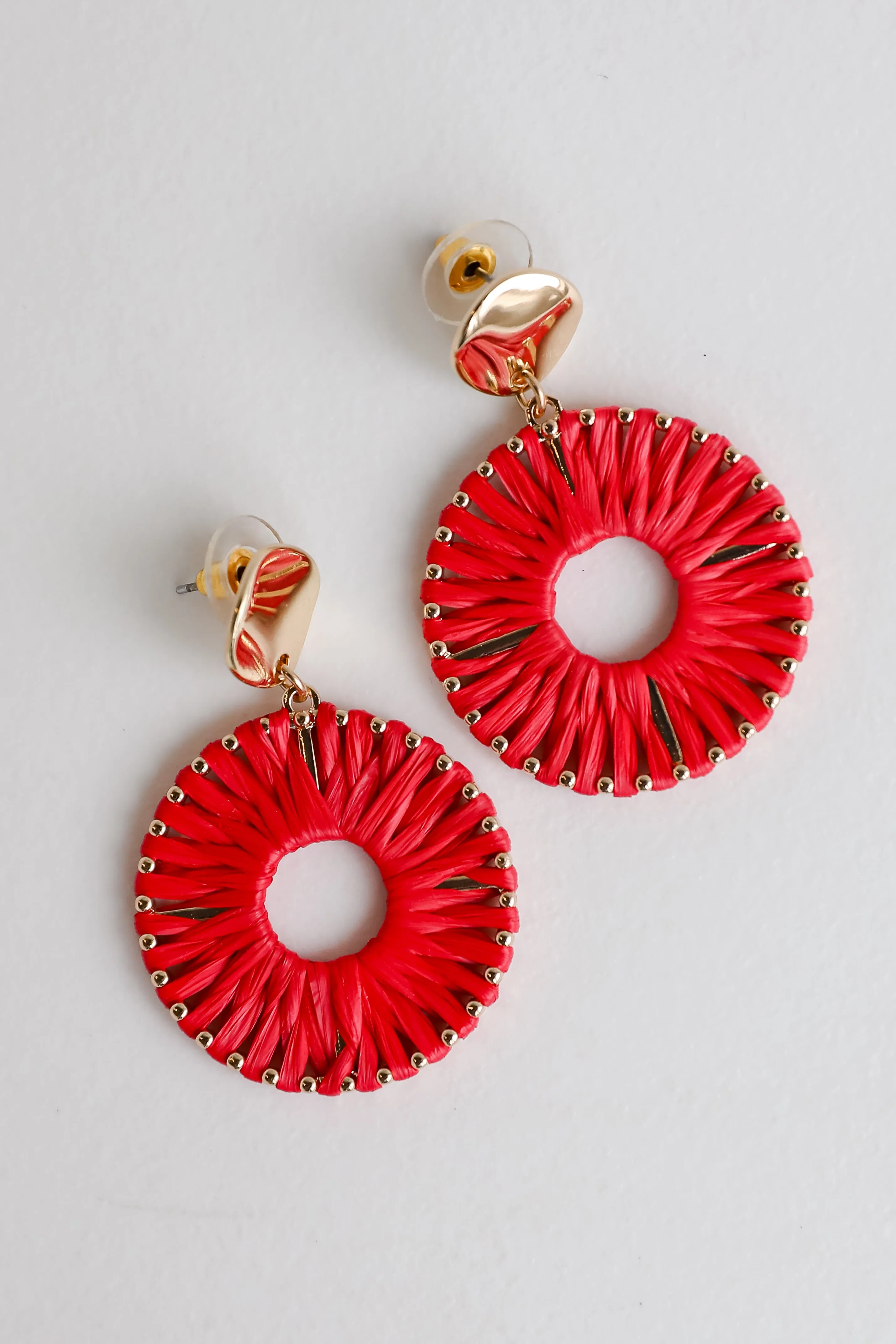 FINAL SALE - Reagan Straw Statement Earrings