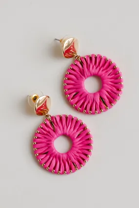 FINAL SALE - Reagan Straw Statement Earrings