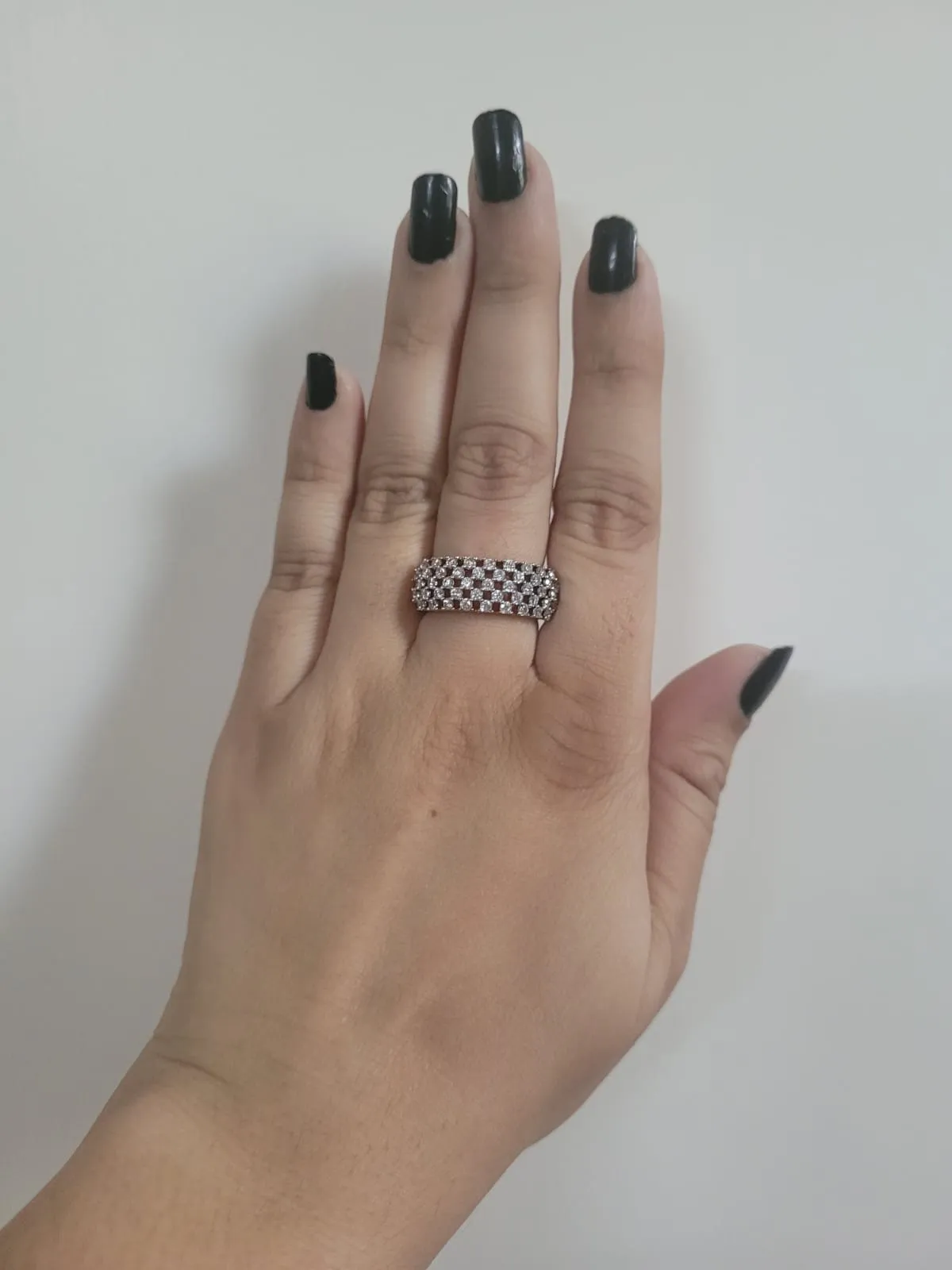 Gemzlane diamond cz Rosegold plated Adjustable Rings