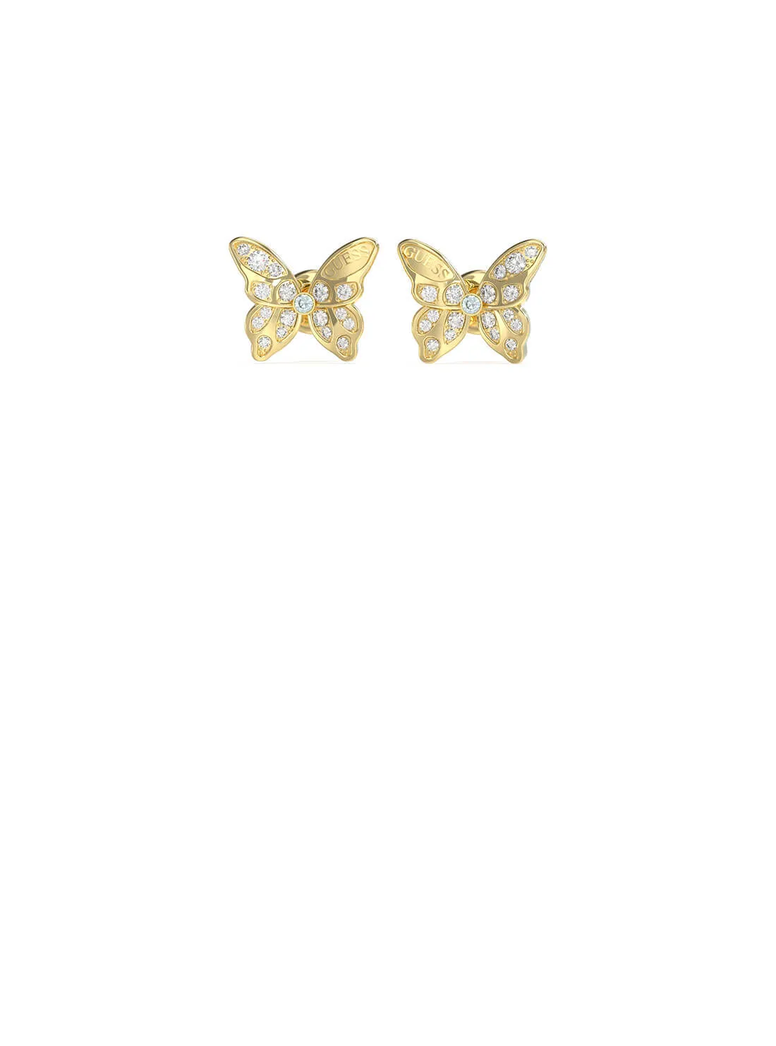Gold Chrysalis Butterfly Stud Earrings