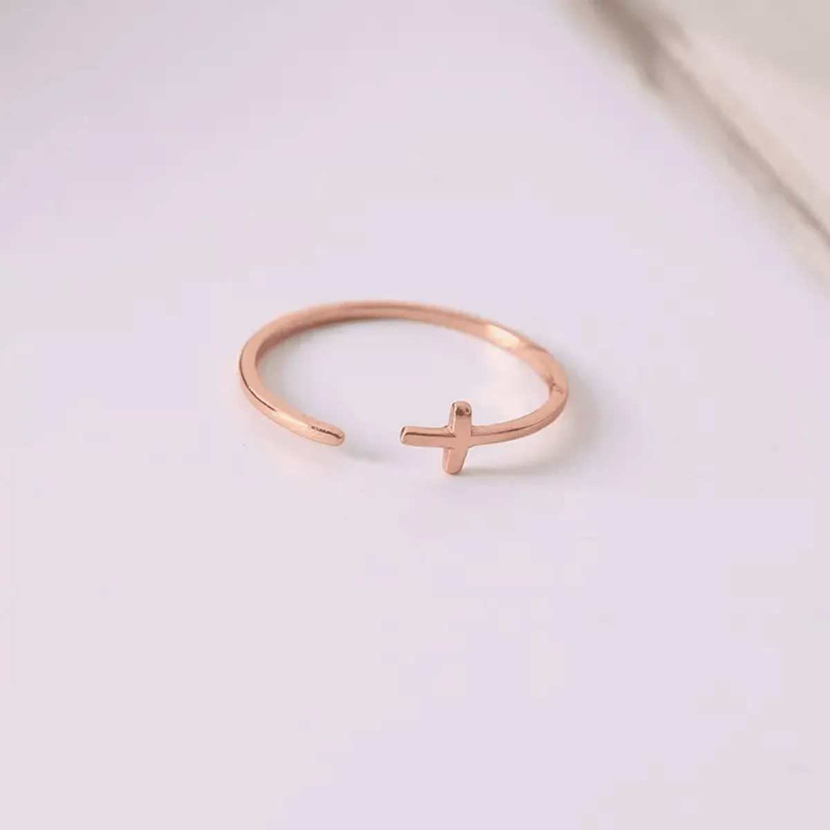 Gold Cross Ring