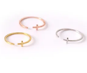 Gold Cross Ring