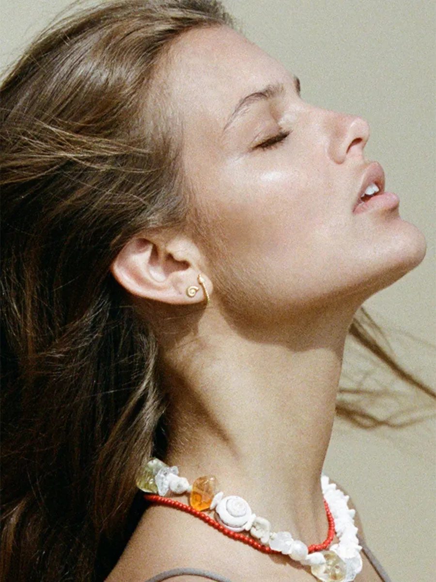 Golden Rope Earring
