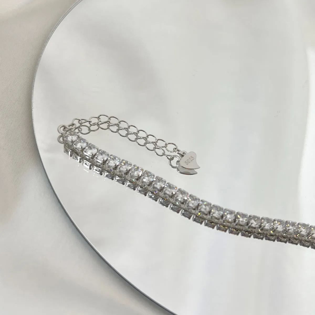 [Goodv]Sparkling Round Cut Daily Bracelet