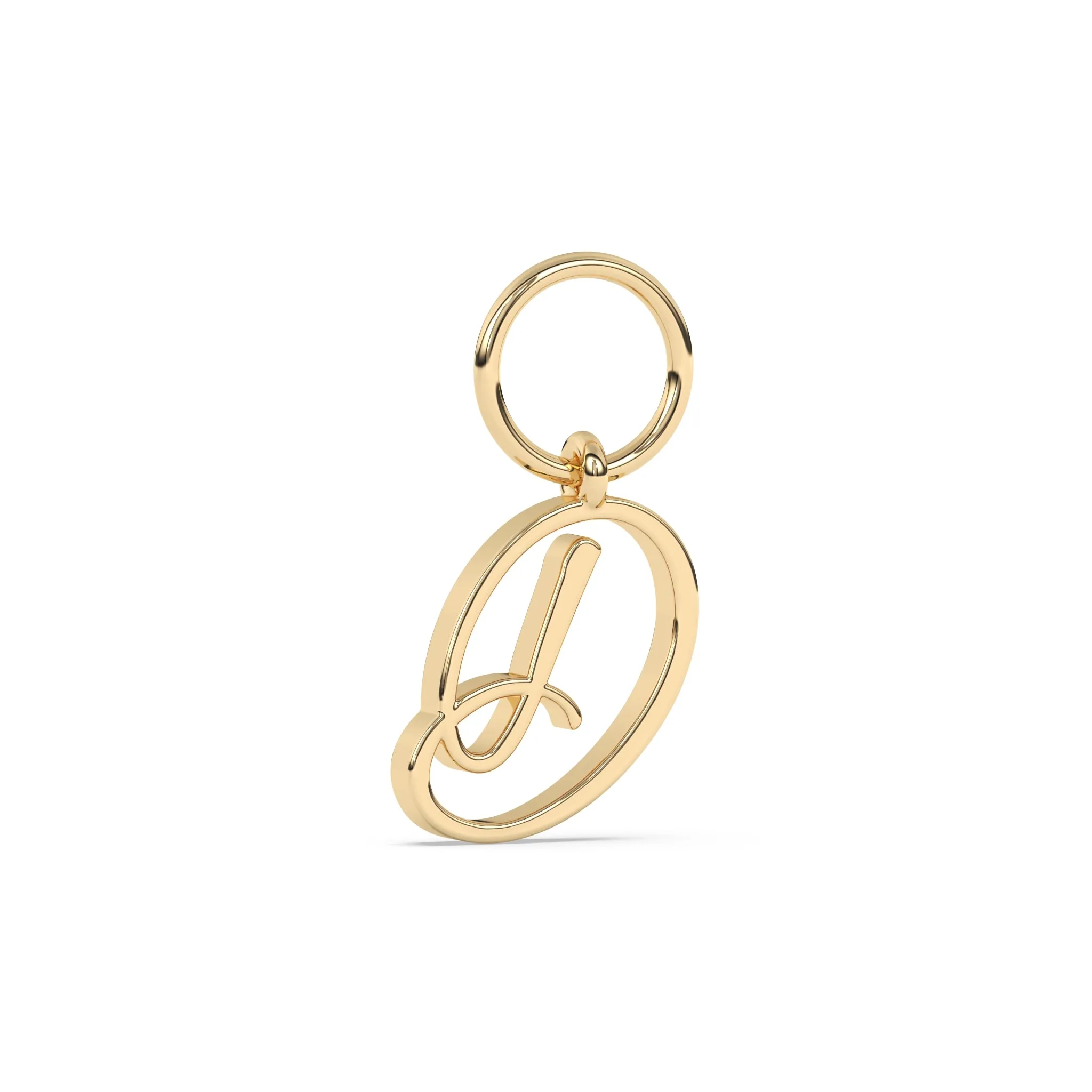 Handwritten Initial Earring