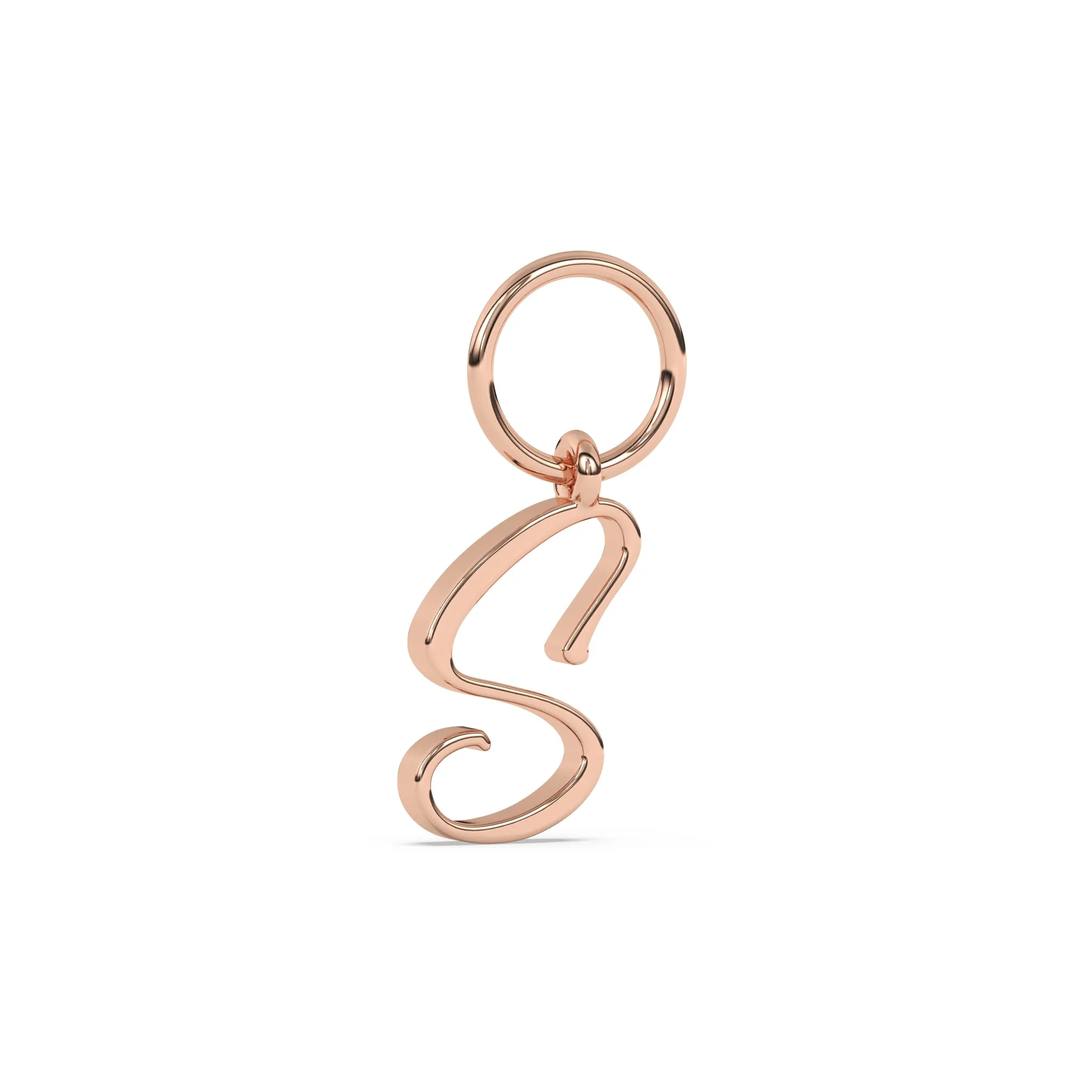 Handwritten Initial Earring