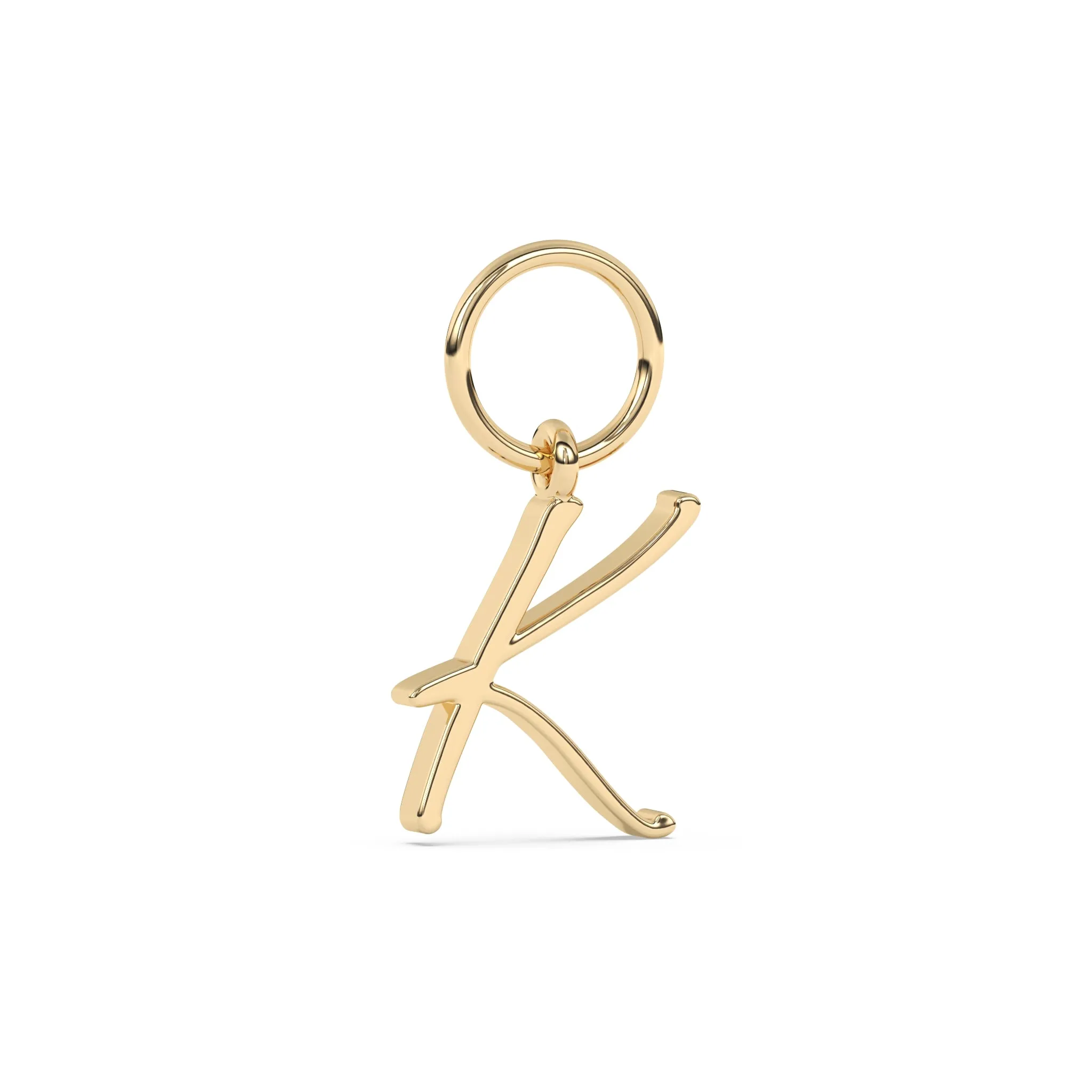 Handwritten Initial Earring