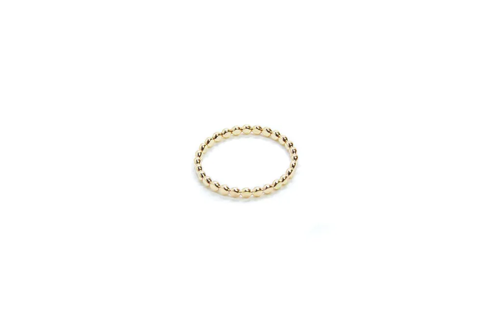 Infinity Beaded Ring - 14K GF