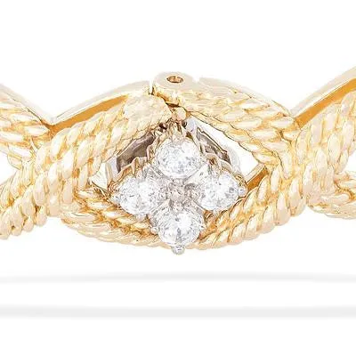 Jabel Diamond Bracelet Complete with Three Diamond Clusters- FB68