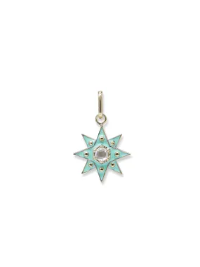 Jac Jo Enamel Vintage Star Pendant Charm