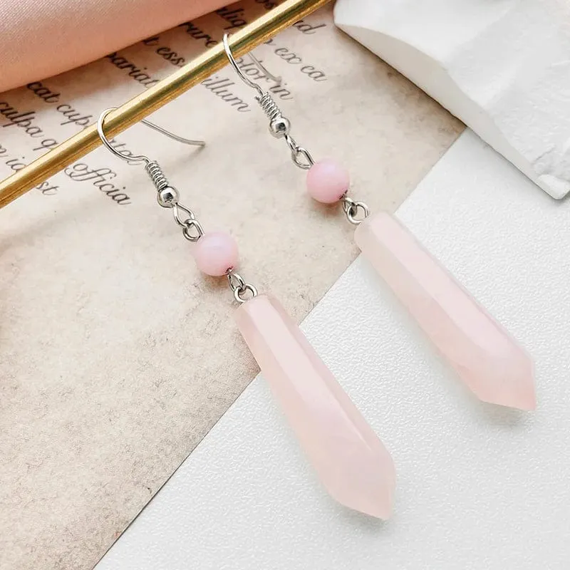 Liv Rose Quartz Dangle Earrings
