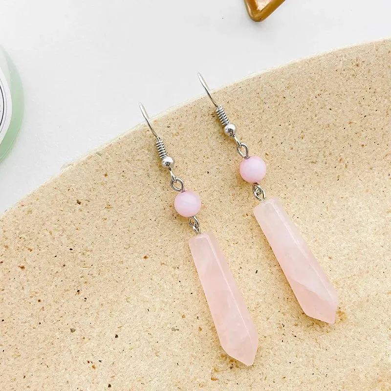 Liv Rose Quartz Dangle Earrings