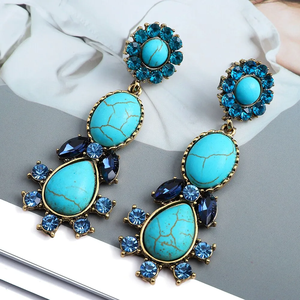 Luxury Design Irregular Long Dangle Earrings For Women