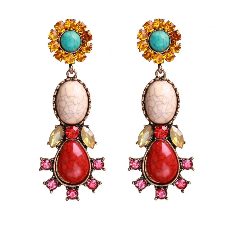 Luxury Design Irregular Long Dangle Earrings For Women