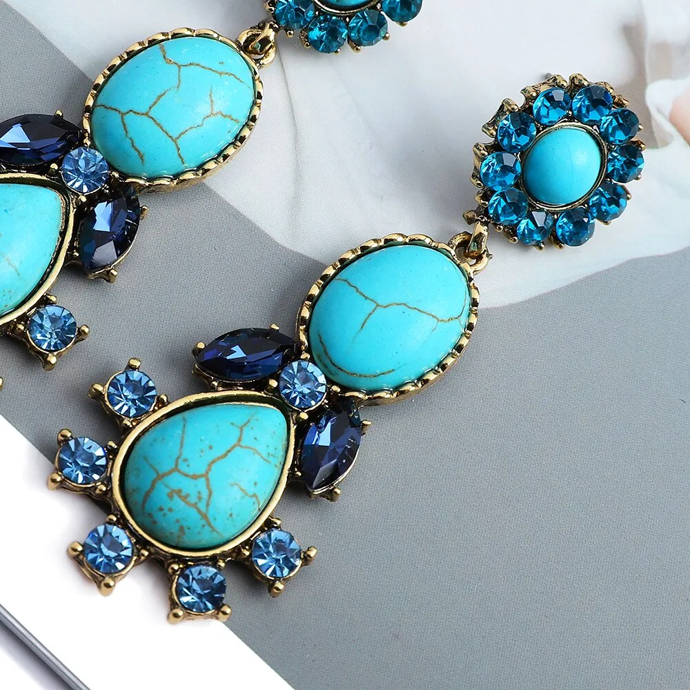 Luxury Design Irregular Long Dangle Earrings For Women