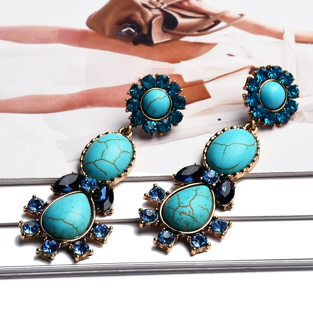 Luxury Design Irregular Long Dangle Earrings For Women