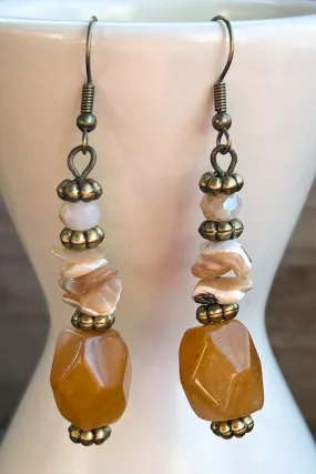 Medina Beige Earrings