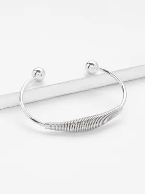 Metal Ball Cuff Bangle