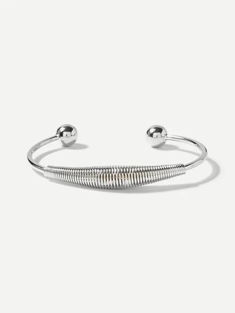 Metal Ball Cuff Bangle