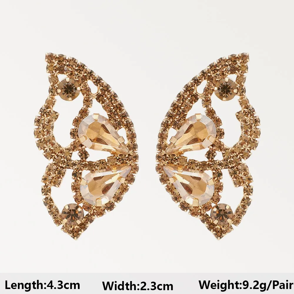Modern Vintage Champagne Series Big Dangle Drop Earrings For Women