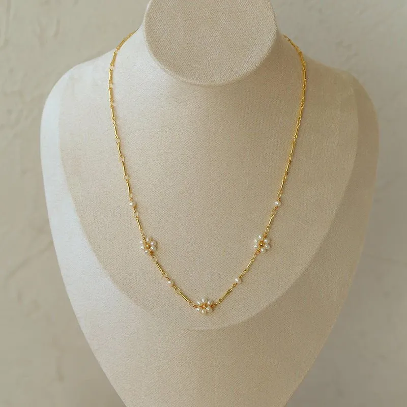 Multi-style Chain and Pearl Stacking Necklace