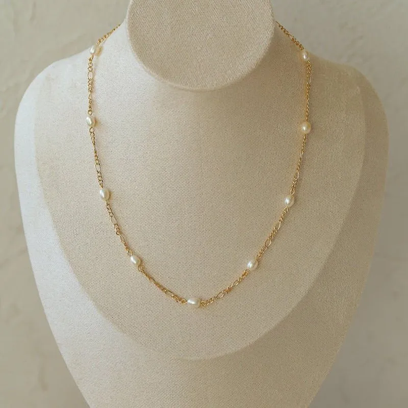 Multi-style Chain and Pearl Stacking Necklace