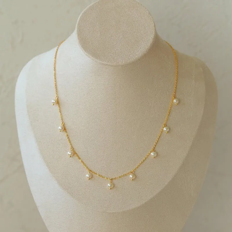 Multi-style Chain and Pearl Stacking Necklace