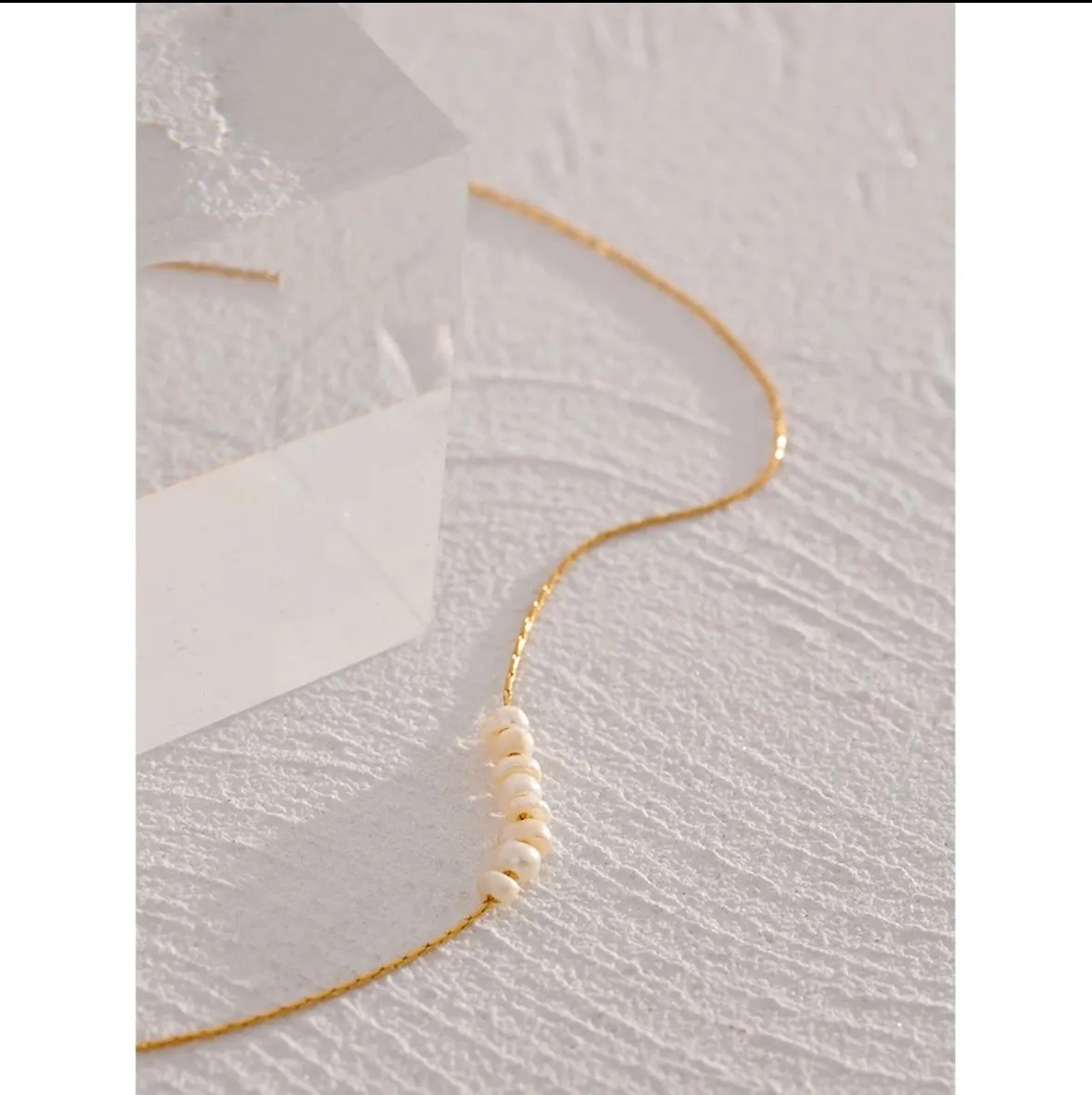 Natural Pearl Bead Choker Necklace