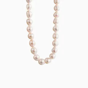 Natural Teardrop Baroque Pearl Necklace