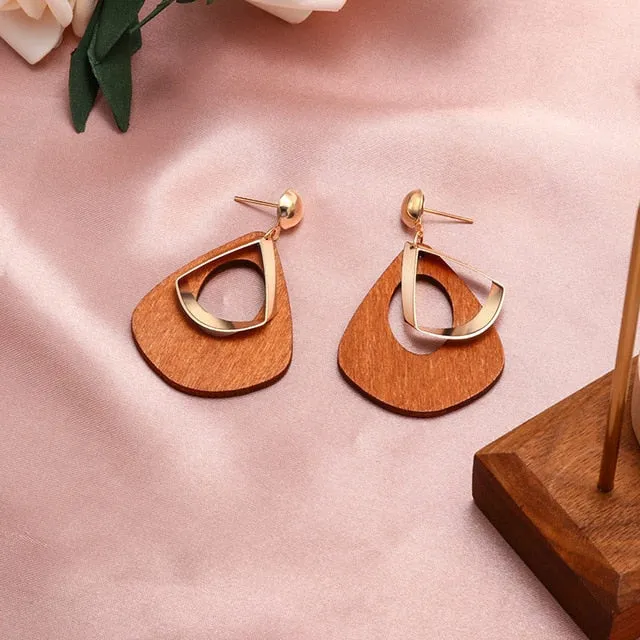 New Fashion Round Dangle Drop Korean Earrings For Women