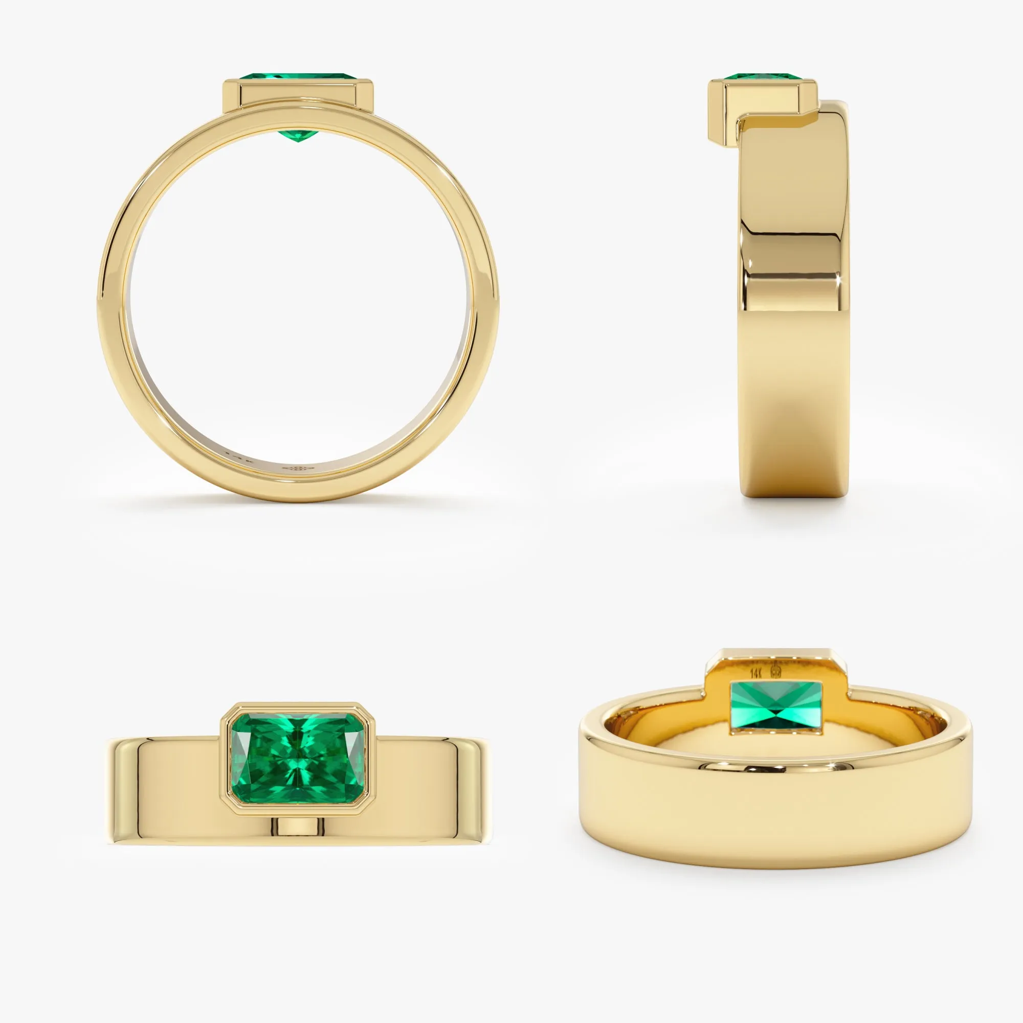 Octagon Emerald Ring, Geneva