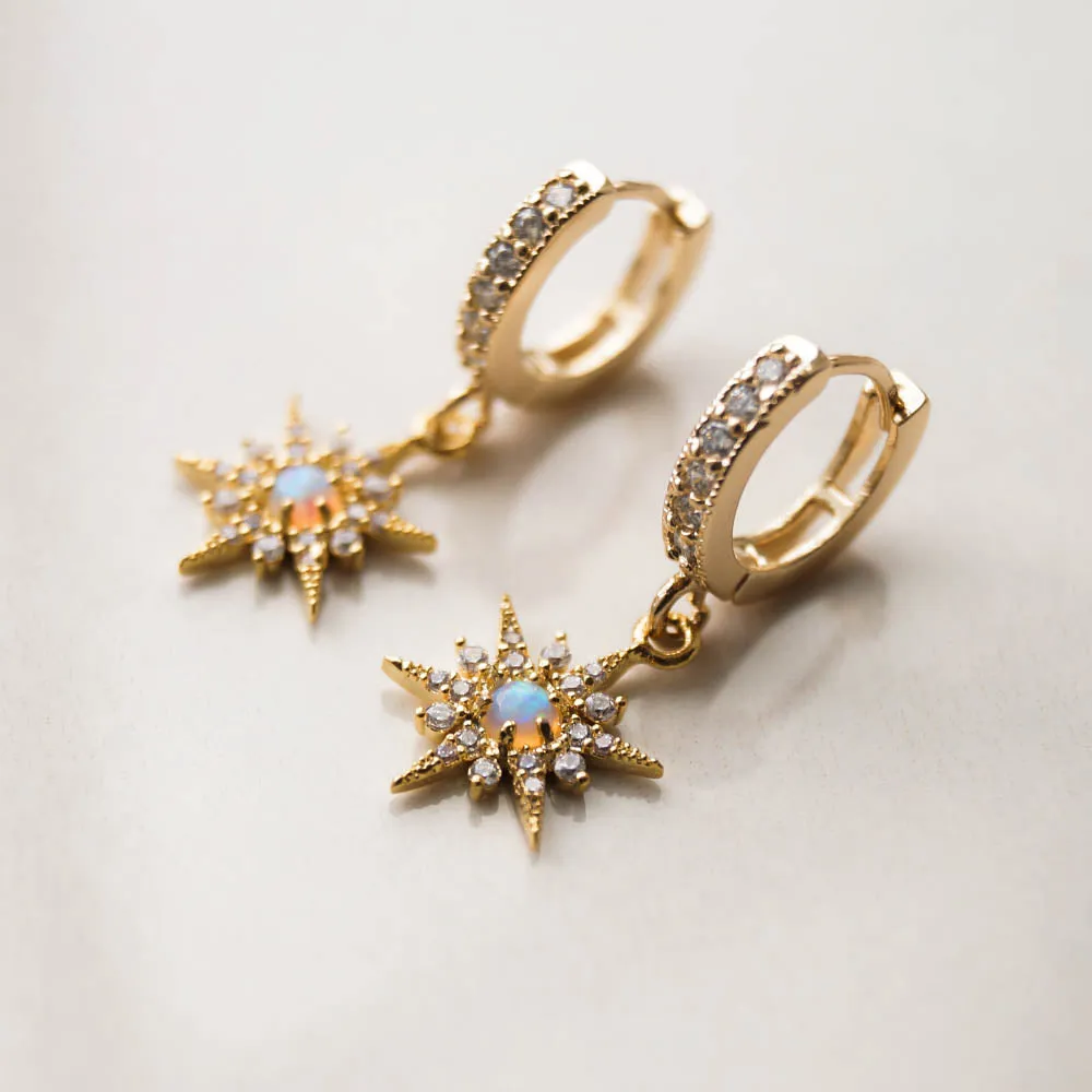 Opal Star Huggies