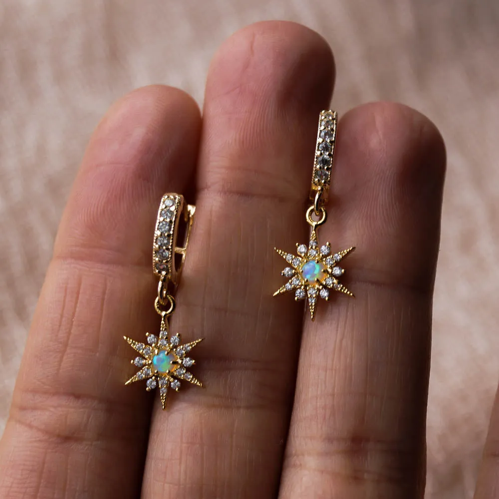Opal Star Huggies