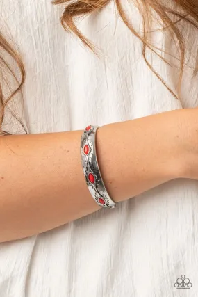 Paparazzi Bracelet ~ Santa Fe Scene - Red