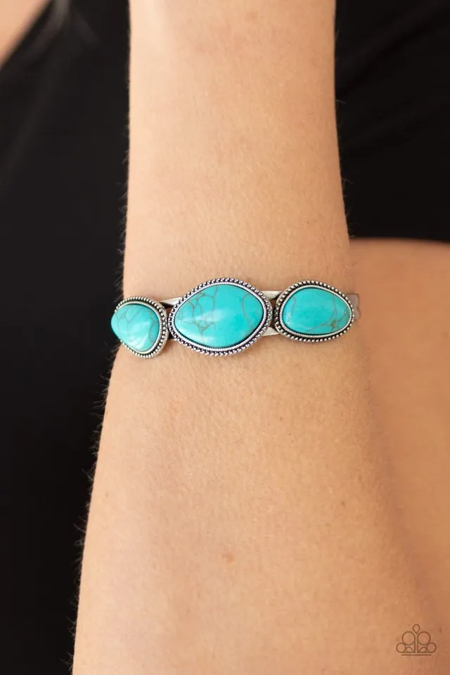 Paparazzi Bracelet ~ Stone Solace - Blue