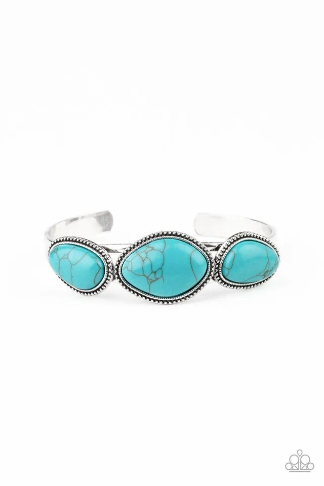 Paparazzi Bracelet ~ Stone Solace - Blue