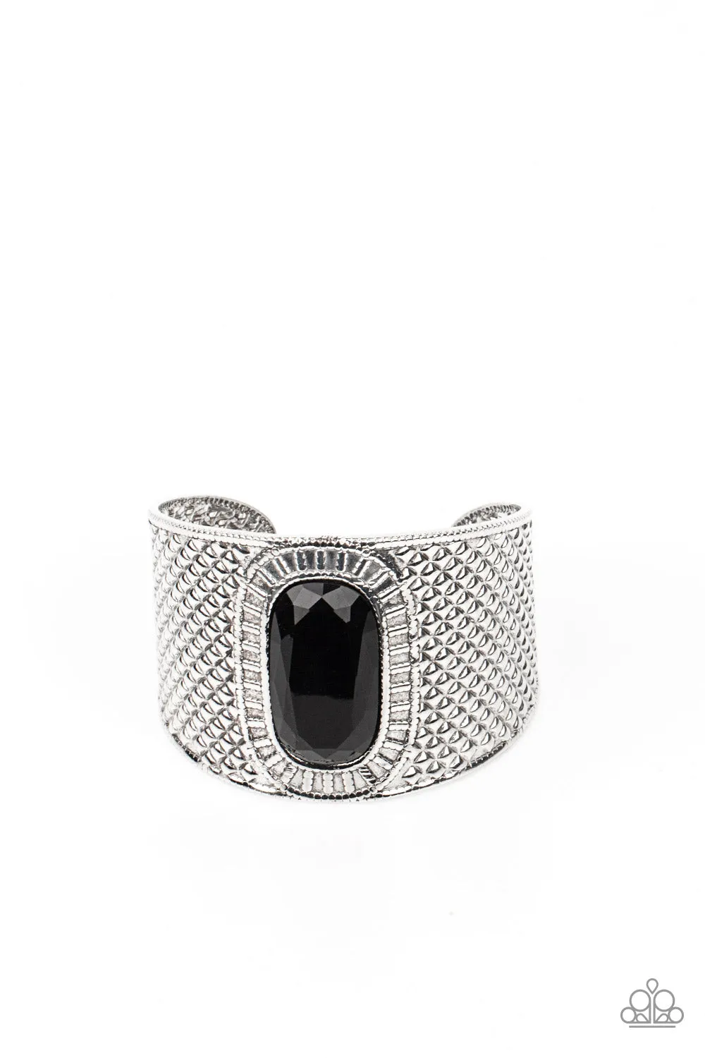 Paparazzi Poshly Pharaoh - Black Bracelet