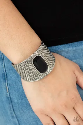 Paparazzi Poshly Pharaoh - Black Bracelet