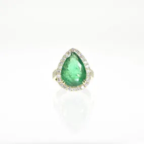 Pear Shaped Emerald Ring