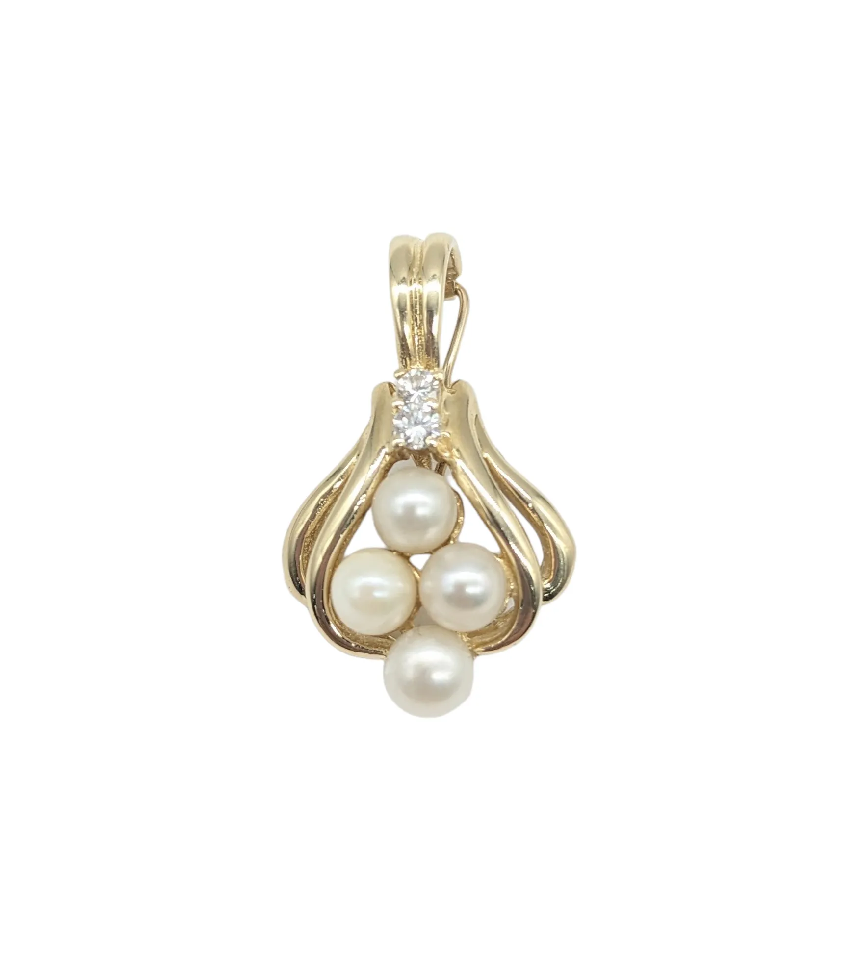 Pearl and Diamond Pendant
