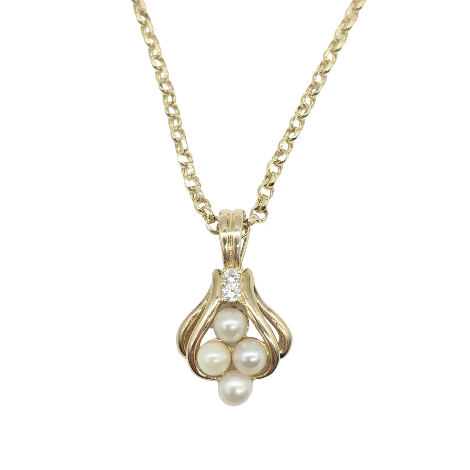 Pearl and Diamond Pendant