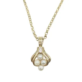 Pearl and Diamond Pendant