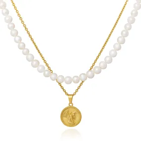 Pearl Set (Custom Pendant Choice) (Gold)