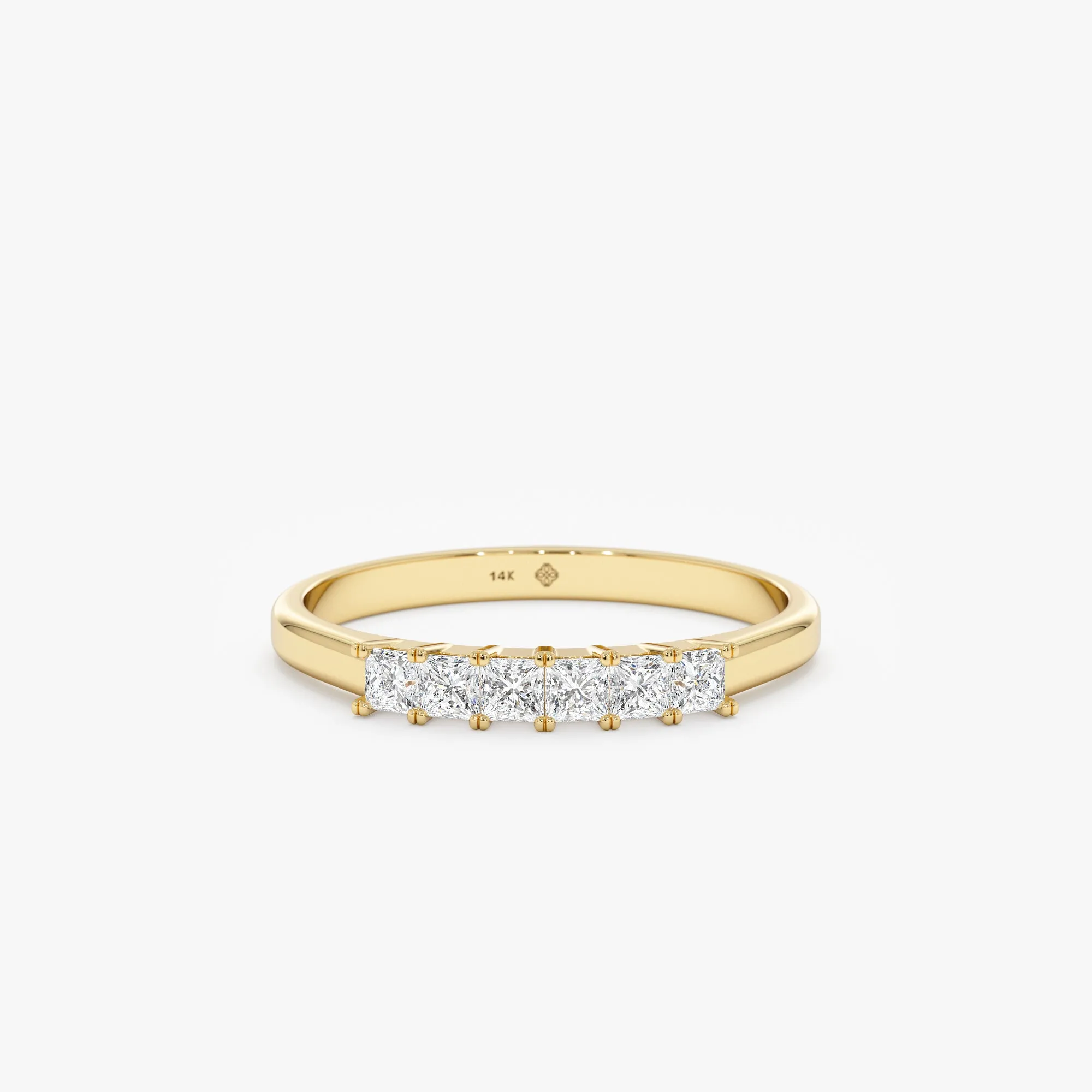 Princess-Cut Diamonds Gold Ring, Dawn