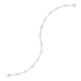 Prong-Set Diamond Link Fashion Bracelet