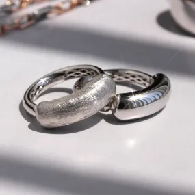 Puffed Shine Gold Bridge Ring